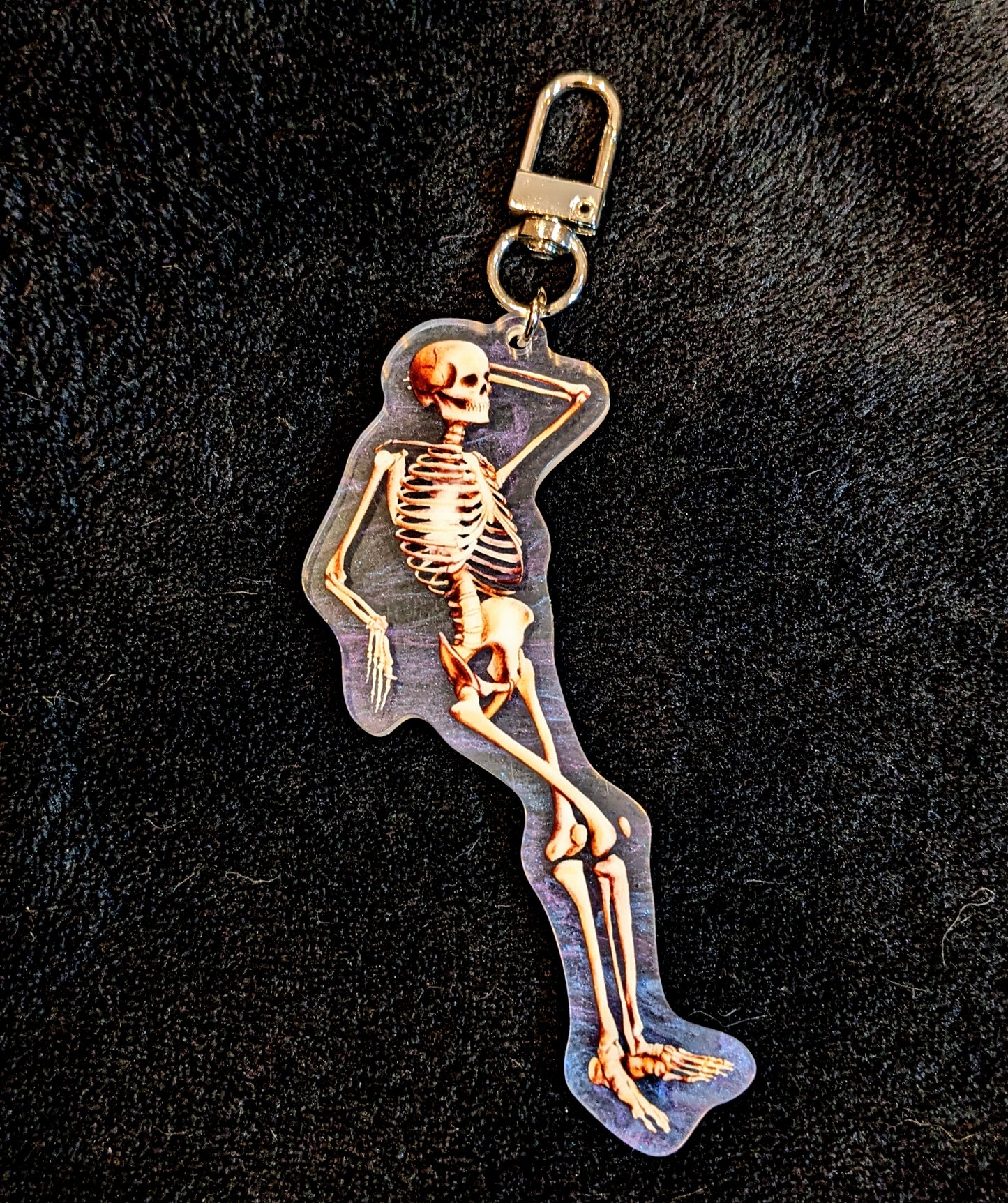 Smokey Skeleton Charm