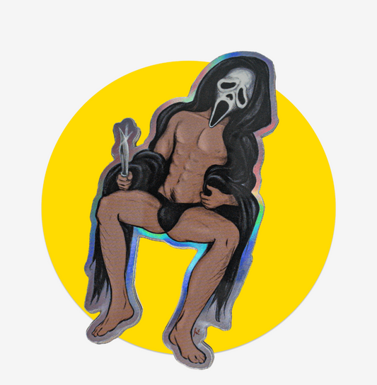 Sexy Ghost Face Sticker